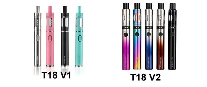 innokin t18 and t18 coloured vape pens